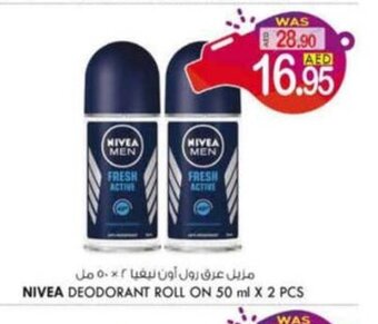 KM Trading Nivea Deodorant Roll On 50ml x 2pcs offer