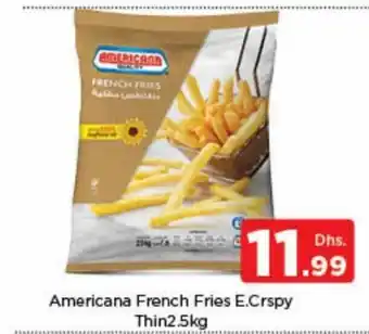 Nesto Americana French Fries E.Crispy Thin 2.5Kg offer