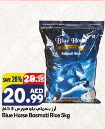 Almaya supermarket Blue horse basmati rice 5kg offer