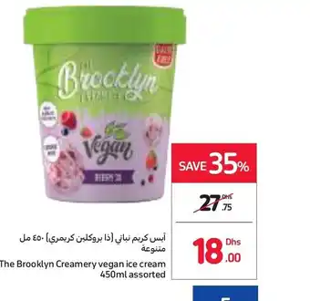 Carrefour The brooklyn creamery vegan ice cream 450ml assorted offer
