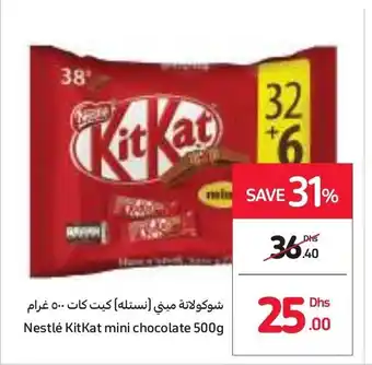Carrefour Nestle Kit Kat mini chocolate 500g offer