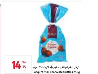 Carrefour Jacquot milk chocolate truffles 250g offer