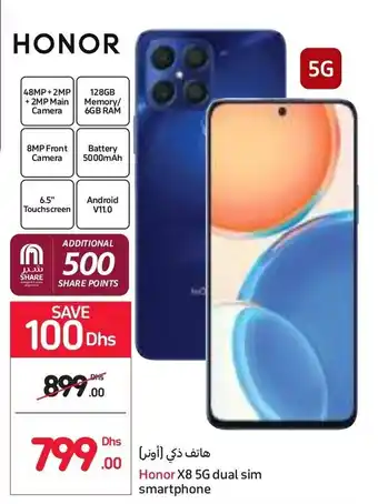 Carrefour Honor X8 5G dual sim smartphone offer