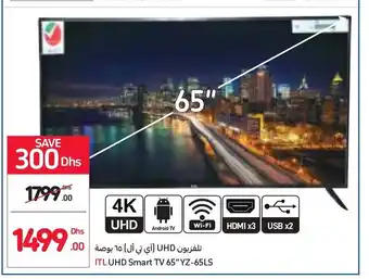 Carrefour ITL UHD Smart TV 65" YZ-65LS offer