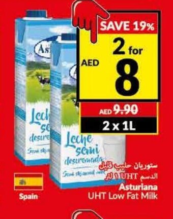 Viva Asturiana UHT low fat milk offer