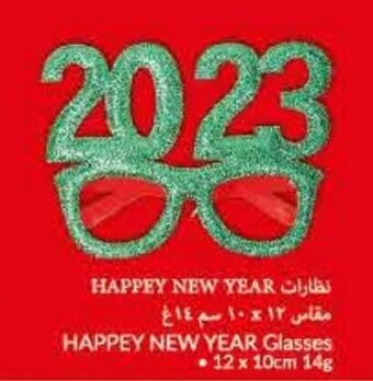 Happey new year glasses