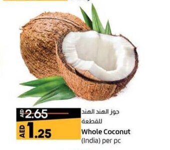 Lulu Hypermarket Whole Coconut Per pc offer
