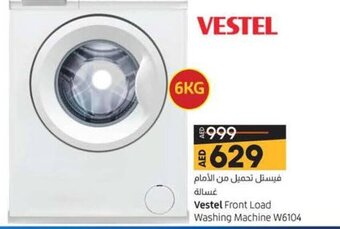 Lulu Hypermarket Vestel Front Load Washing Machine W6104 offer