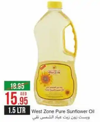 West Zone Supermarket West Zone Pure Sunflower Oil 1,5 ltr offer