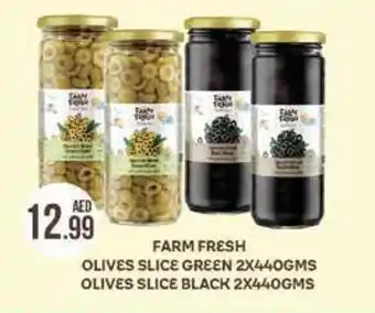 West Zone Supermarket Farm Fresh Olives Slice Green 2 x 440gms offer