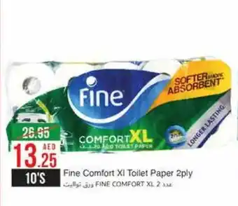West Zone Supermarket Fine Comfort XI Toilet Paper 2ply 10's offer