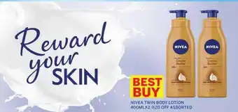 West Zone Supermarket Nivea Twin Body Lotion 400 ml x 2 offer