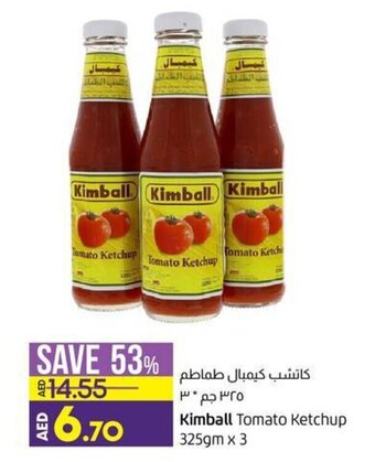 Lulu Hypermarket Kimball Tomato Ketchup 325gmx3 offer