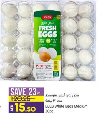 Lulu Hypermarket LuLu White Eggs Medium 30pc offer