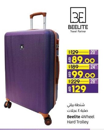 Lulu Hypermarket Beelite 4Wheel Hard Trolley offer