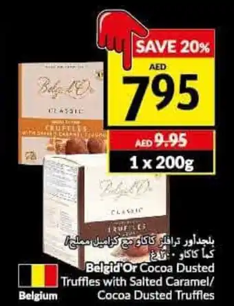 Viva Belgid'Or Cocoa Dusted Truffles with Salted Caramel/Cocoa Dusted Truffles offer