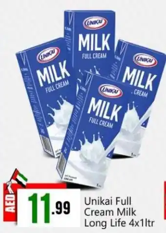 Bigmart Unikai Full Cream Milk Long Life 4x1ltr offer