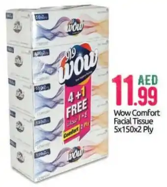 Bigmart Wow Comfort Facial Tissue 5x150x2 Ply offer