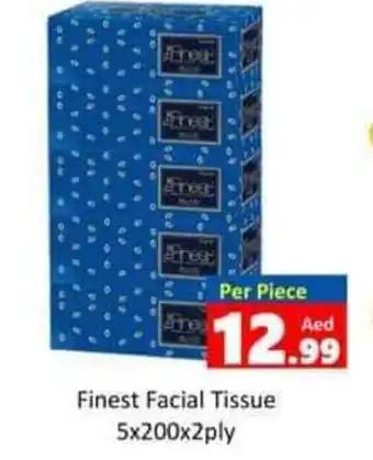 PARCO Hypermarket Finest Facial Tissue 5x200x2ply Per Piece offer