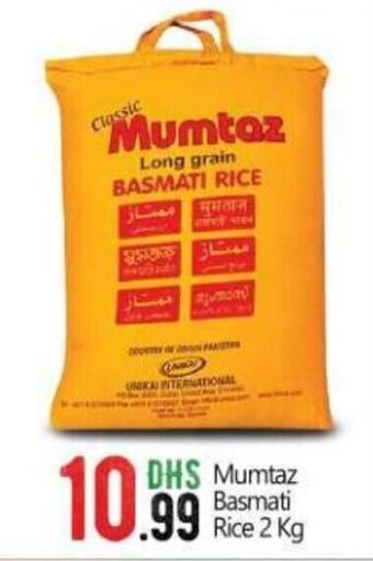 Bigmart Mumtaz Basmati Rice 2kg offer