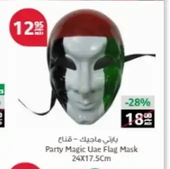 Party magic flag mask 24x17.5cm