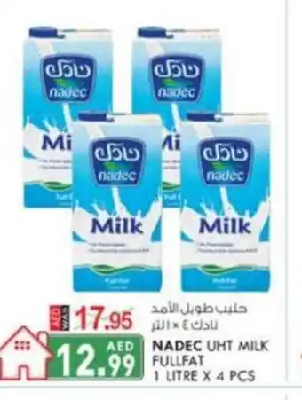 KM Trading Nadec UHT milk fullfat 1 litre x 4pcs offer