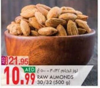KM Trading Raw Almonds 30/32 (500 g) offer