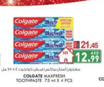 KM Trading Colgate maxfresh toothopaste 75MLx4PCS offer