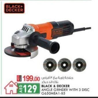 KM Trading Black & Decker angle grinder with 3 disc G650MEA 1-B5 offer