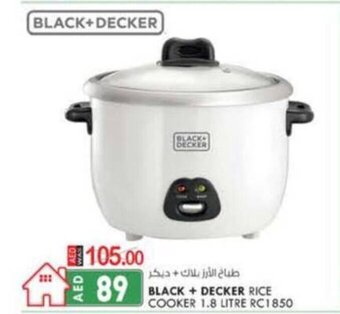KM Trading Black + Decker rice cooker 1.8 litre RC1850 offer