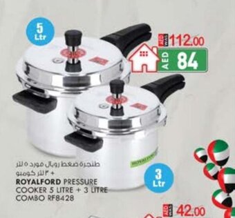 KM Trading Royalford pressure cooker 5 litre + 3 litre combo RF8428 offer