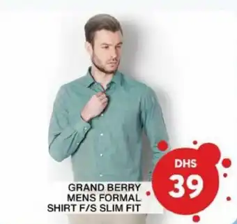 Grand Hyper Market Grand berry mens formal shirt f/s slim fit offer