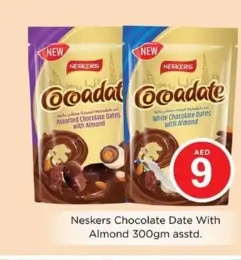 Nesto Neskers Chocolate Date With Almond 300gm Asstd offer