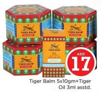 Nesto Tiger Balm 5x10gm + Tiger Oil 3ml asstd offer