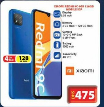Grand Hyper Market Xiaomi Redmi 9C 4GB 128Gb Mobile IDP offer