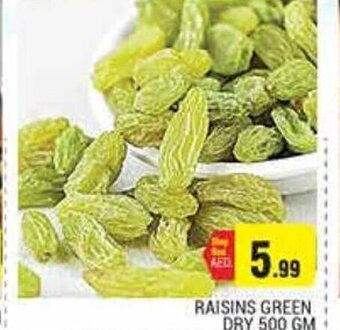 Pasons Raisins Green Dry 500gm offer