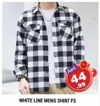 Pasons White Line Mens Shirt Fs offer