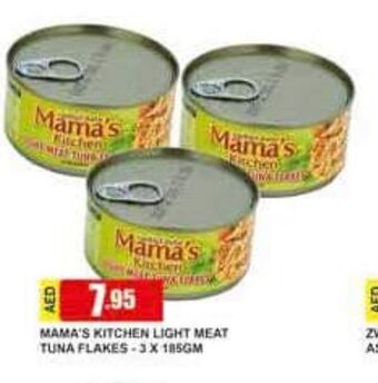 Safeer Market Mama's Kitchen Light Meat Tuna Flakes 3 x 185gm offer