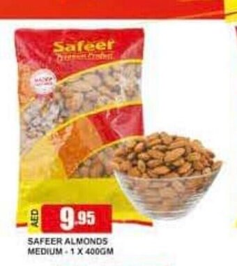 Safeer Market Safeer Almonds Medium 1 x 400gm offer