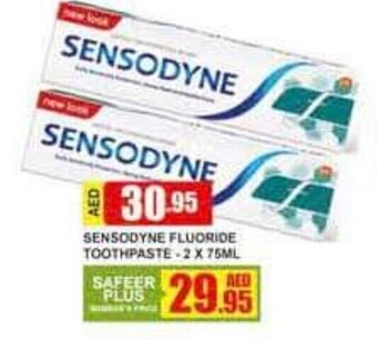 Safeer Market Sensodyne Fluoride Toothpaste 2 x 75ml offer