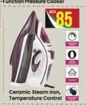 Safeer Market Ceramic steam iron, temperature control offer