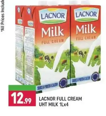Shaklan Lacnor full cream UHT milk 1Lx4 offer