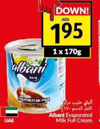 Viva Albani Evaporated Milk Full Cream 170g offer