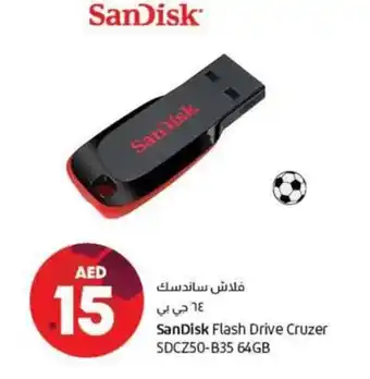 Lulu Hypermarket Sandisk flash drive cruzer SDCZ50-B35 64gb offer