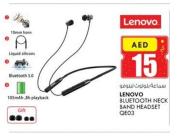 KM Trading Lenovo Bluetooth Neck Band Headset QE03 offer
