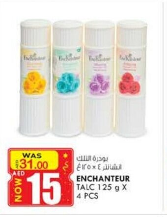 KM Trading Enchanteur Talc 125 g x 4 Pcs offer