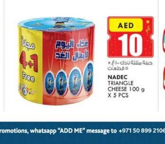KM Trading Nadec triangle cheese 100g x 5pcs offer
