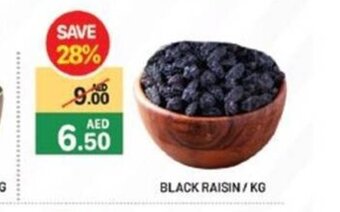 Al Madina Hypermarket Black raisin per kg offer