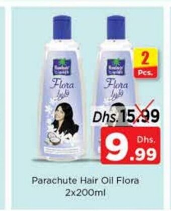 Nesto Parachute hair oil flora 2x200ml offer