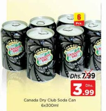 Nesto Canada dry club soda can 6x300ml offer